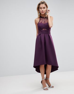 asos plum dress