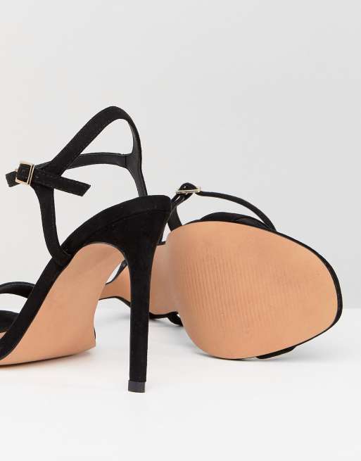 ASOS - Hands down - Minimalistische sandalen met hakken met brede pasvorm, 4 van 4