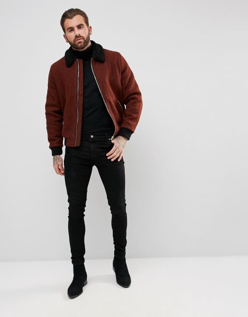 Harris hot sale tweed bomber