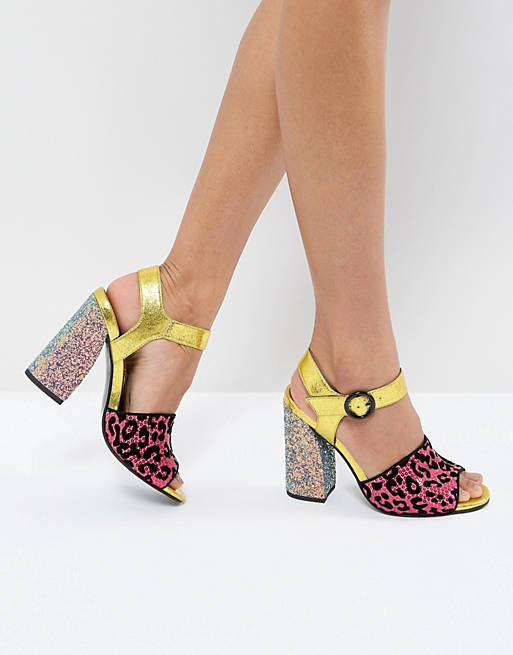 ASOS HAZARDOUS Embellished Heeled Sandals