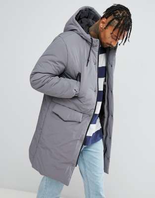 ASOS Heavyweight Parka in Gray
