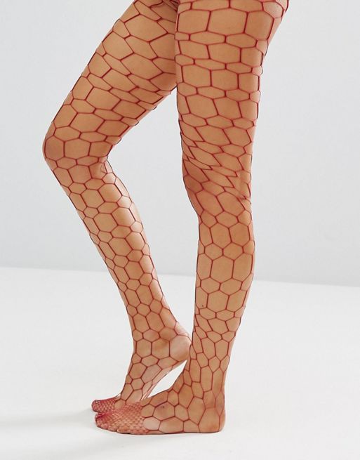 ASOS DESIGN Hexagon Fishnet  Fishnet trend, Fishnet, Leggings are not pants