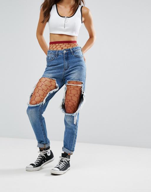 ASOS DESIGN Hexagon Fishnet  Fishnet trend, Fishnet, Leggings are not pants