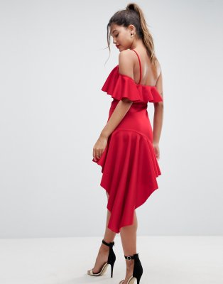 high low bodycon dress