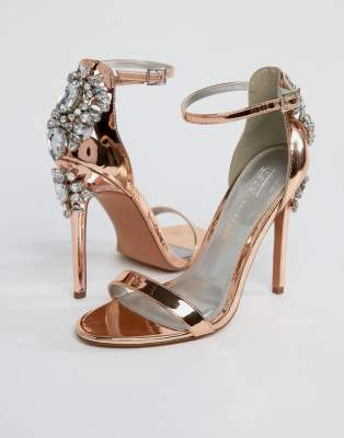 embellished heeled sandals