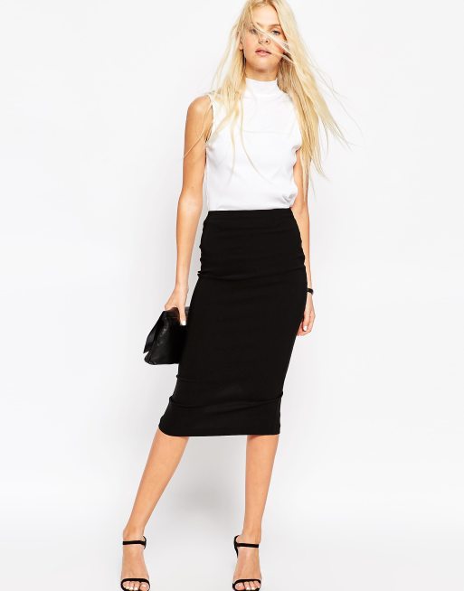 Black pencil skirt clearance asos