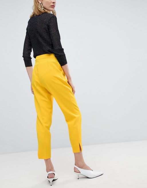 ASOS Highwaist Yellow PANTS