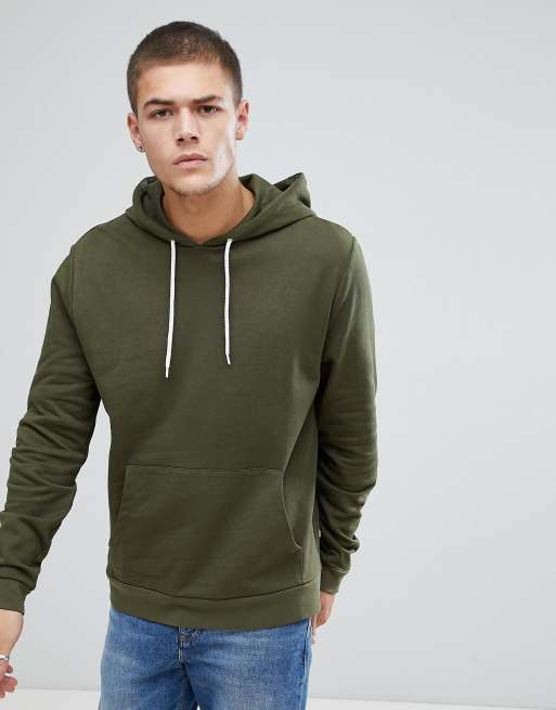 ASOS Hoodie In Khaki | ASOS