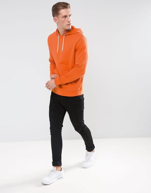 Asos orange hoodie sale