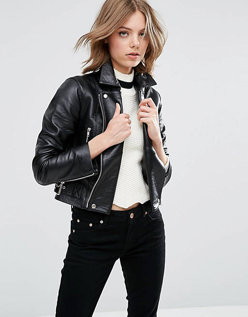 ASOS Jacket in Soft Premium Leather | ASOS