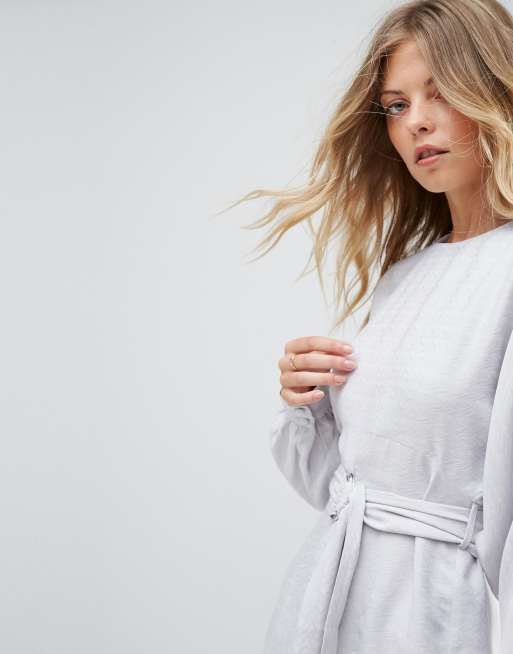 ASOS Jacquard Belted Mini Dress, 3 of 4