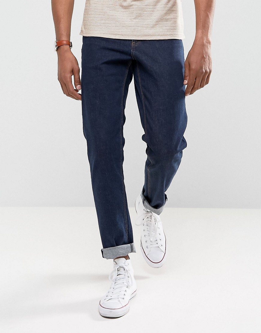 ASOS - Jeans slim elasticizzati lavaggio blu scuro