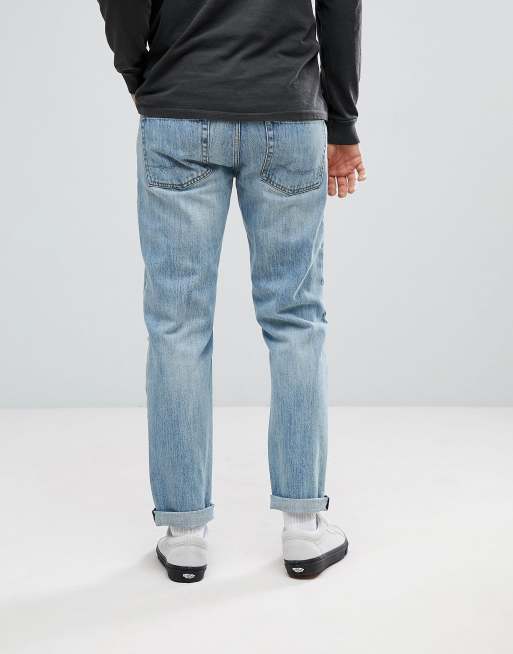 ASOS - Jeans stretch slim lavaggio medio strappati, 2 di 4