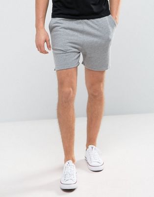 grey jersey shorts