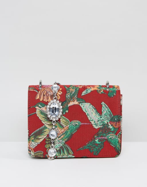 ASOS Jewelled Strap Hummingbird Cross Body Bag