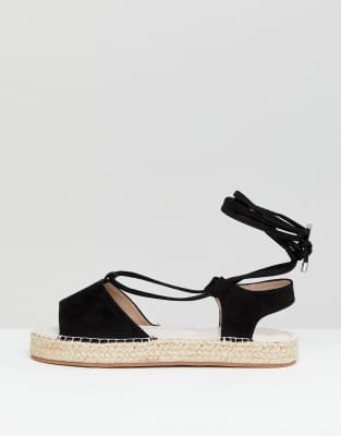 tie espadrille sandals