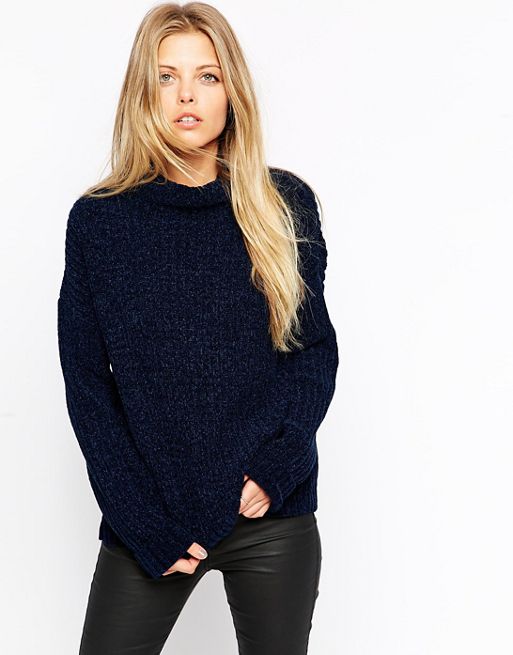 ASOS | ASOS Jumper With High Neck In Chenille