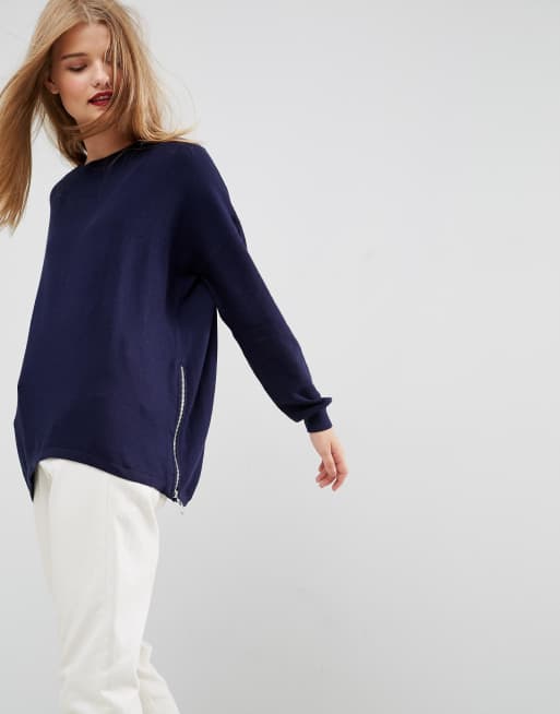 ASOS Jumper with Zip Sides