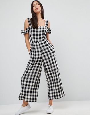 asos black and white jumpsuit