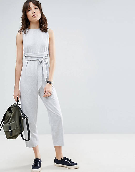 ASOS Jumpsuit in Sweat with Strapping Detail