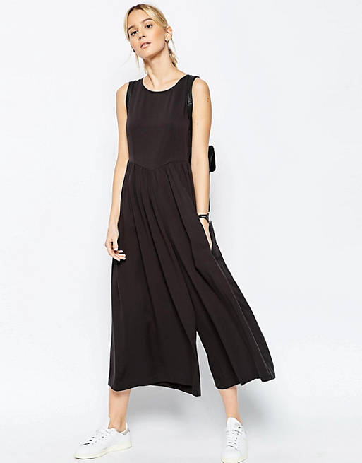 ASOS Jumpsuit with Gathered Waist and Wide Leg