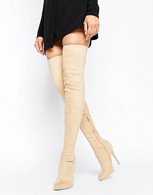 ASOS KAMBER Stretch Over The Knee Boots