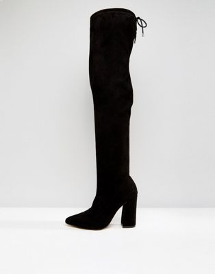 pointy over the knee boots