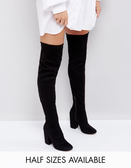 Asos katcher over cheap the knee boots