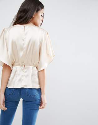 asos satin top