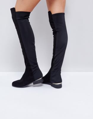 stretchy over the knee boots