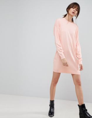 oversized crew neck dress