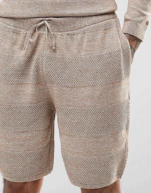ASOS Knitted Shorts with Textured Stitch | ASOS