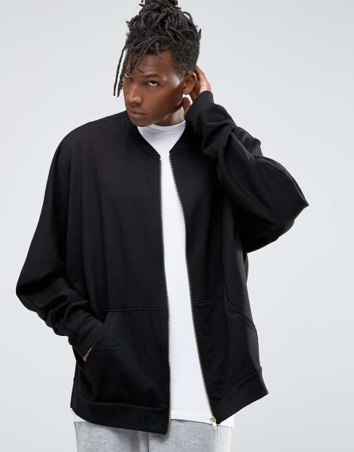 ASOS – Kurtka bomberka o fasonie extreme oversize z rozcięciami z boku i kieszeniami