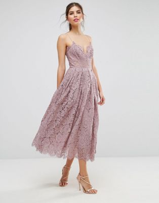 ASOS Lace Cami Midi Prom Dress | ASOS