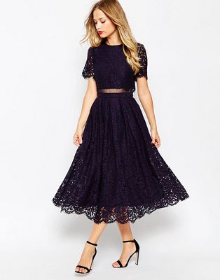 midi formal dresses with sleeves