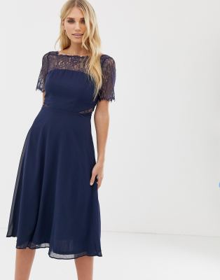 navy dresses asos