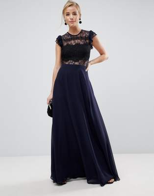 lace maxi gown