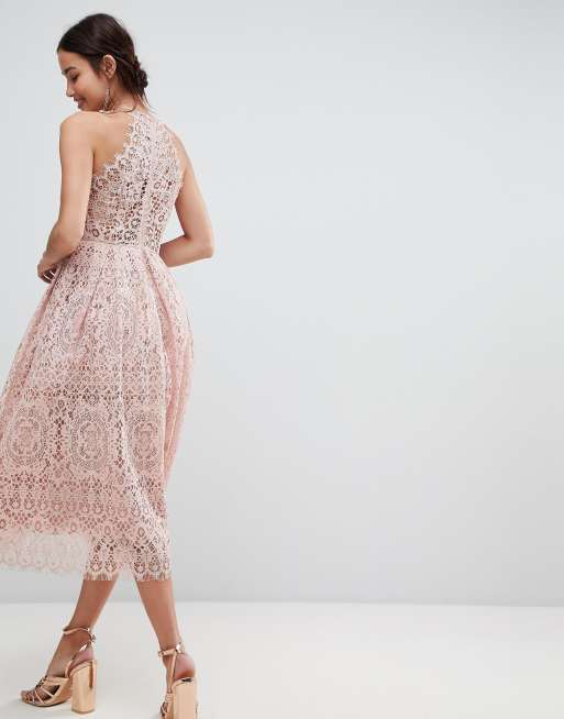 Asos lace clearance midi prom dress