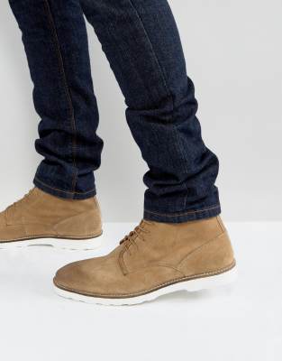 stone suede boots