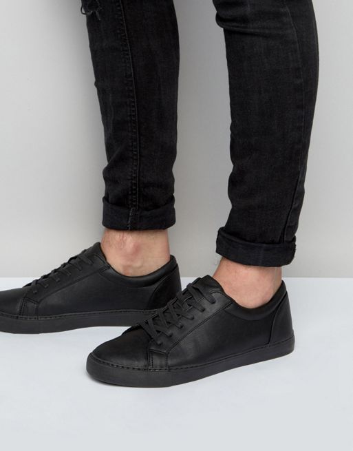 ASOS | ASOS Lace Up Trainers In Black