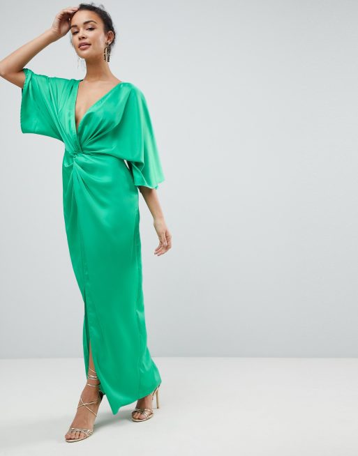 ASOS - Lange kimono-jurk met gedraaid voorpand, 4 van 4
