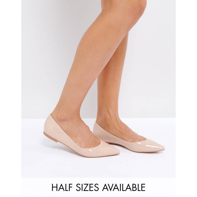 Latch pointed sale ballet flats