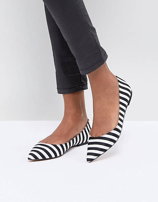 ASOS LATCH Pointed Ballet Flats