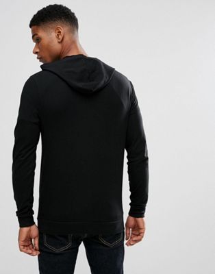 lightweight black hoodie