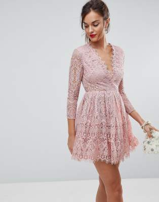 asos pink prom dress