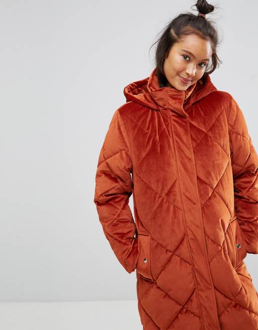 Long puffer cheap coat women's asos