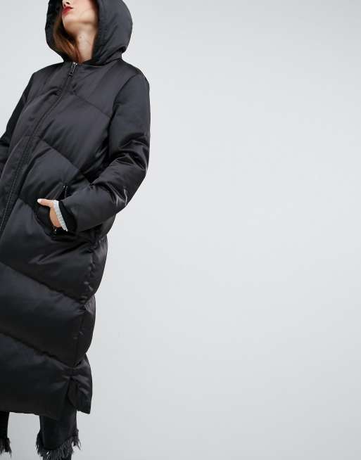 Long puffer store jacket asos