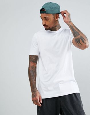 ASOS Longline T-Shirt With Spine Print and Stepped Curved Hem, ASOS