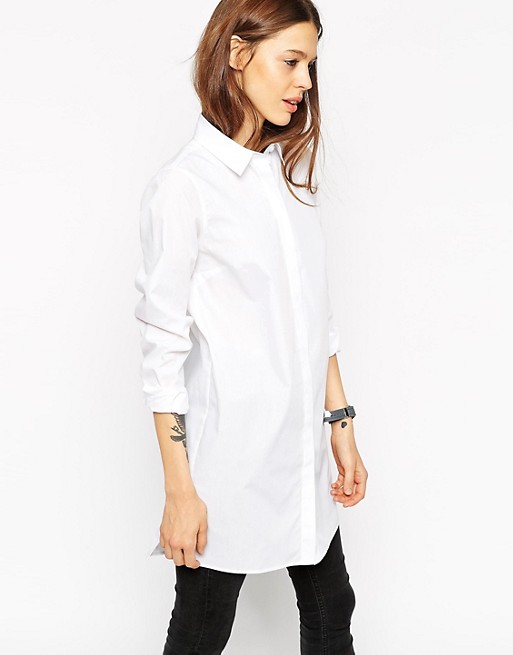ASOS | ASOS Longline White Shirt