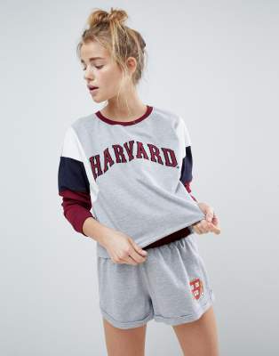 bershka harvard sweatshirt